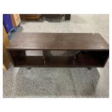 Wood Media Cabinet/Table. Approx 57x20x18in