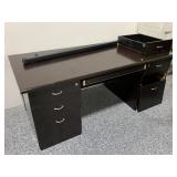 Wooden Office Desk. Needs Repair.
