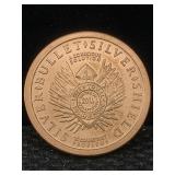 1 Oz Pure Copper Token Listen To All, Follow None