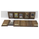 Sports card plaques