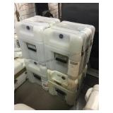 4 hard travel cases, marked US Govt. Property,