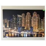 Dubai Marina Wall Print on Wrapped Canvas 5ft x