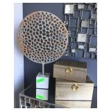 Household Decor. Metal Sculpture & Faux Snake
