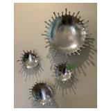 Aluminum wall decor art, looks like splashes,