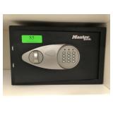Compact Master Lock Safe. No Combo, Currently
