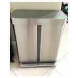 Simplehuman Divided Stainless Steel Step To Open