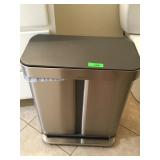 Simplehuman Divided Stainless Steel Step To Open