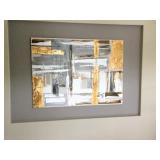 Huge Mixed Media Wall Art On Canvas. Approx 8ft
