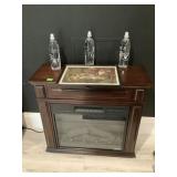 Vtg Dogs Playing Poker Print' Electric Fireplace