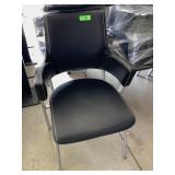 8 Merryfair Black Pleather chairs