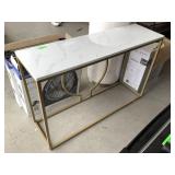 Metal hall table, approx 47in long