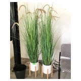 2 5ft Tall Faux Plants