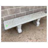 Concrete Bench, 3 pieces, Heavy, approx 60in