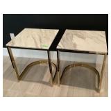 2 Bernhardt furniture company End tables, approx