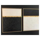 2 Matching Reverse coloring painting in canvas,