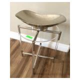 Acrylic Top Side Table & Decorative Bowl