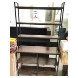 Metal & Wood Wall Unit 40x14x71in H