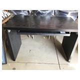 Coaster Black/Silver Wood Grain Modern Desk