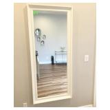 Wall/Leaning Mirror With White Frame 29x65
