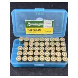 50 Rounds 38 S&W Ammo - see photos for load data