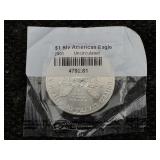2001 1 Oz .999 Silver Eagle Round Lady Liberty