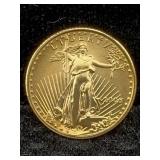 2006 1/10 Oz Gold American Eagle $5 Coin W/case,