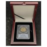 2007 Washington $1 Coin Mint Error, Missing Edge