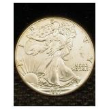 1987 1 Oz .999 Silver Eagle Round Lady Liberty
