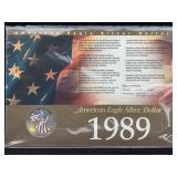 1989 1 Oz .999 Silver Eagle Colored Round