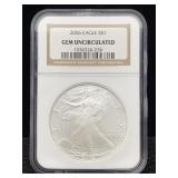 2006 1 Oz .999 Silver Eagle Round Lady Liberty Ngc