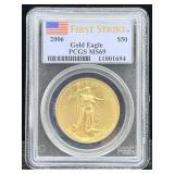 Pcgs Ms69 2006 $50 1oz Gold Eagle In Case