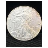 2000 1 Oz .999 Silver Eagle Round Lady Liberty