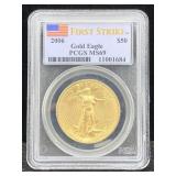Pcgs Ms69 2006 $50 1oz Gold Eagle In Case