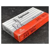 20 Rounds 243 Win Ammo - 100gr SP