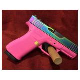 Glock 9mm Pistol mod 43X - Custom Iridized Finish