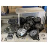Assorted Stage Lights W/Cables & More