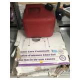 Home care commode in Box 2 gallon gasoline bottle