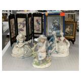Victorian porcelain style figurines and more