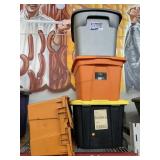 4 Storage Containers. Various Sizes