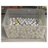 Bin of Golf Balls