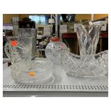 Vintage brilliant cut glass crystal