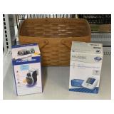 Basket blood pressure monitor in box and portable