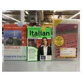 Portuguese and Italian learning system CDs and