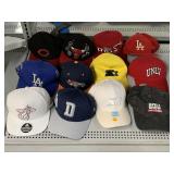 Baseball caps different teams sports