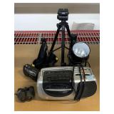 JVC Tripod, Duraband Cassette Recorder,