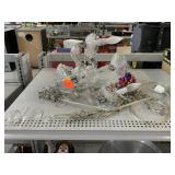 Vintage Crystal prism Glass cut chandelier