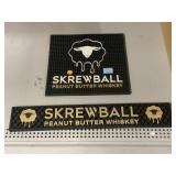 Bar spills  drink mat Skrewball peanut butter