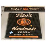 Titoï¿½s handmade vodka spell drink mats
