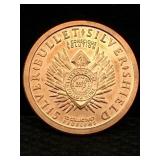 1 Oz Pure Copper Token Listen To All, Follow None