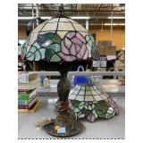 Vintage Tiffany style lamp two shades